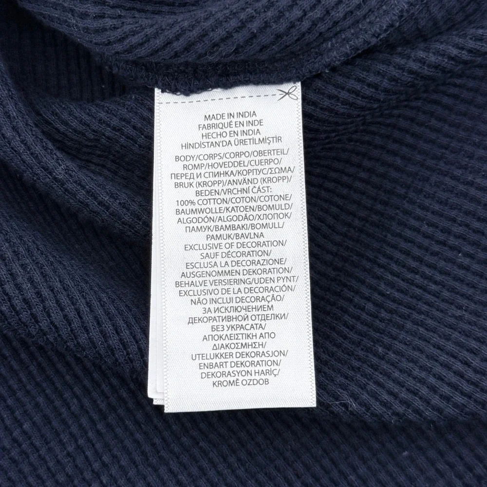 Polo Ralph Lauren Waffle Knit Thermal Long Sleeve Shirt Mens 2XLT Navy Blue